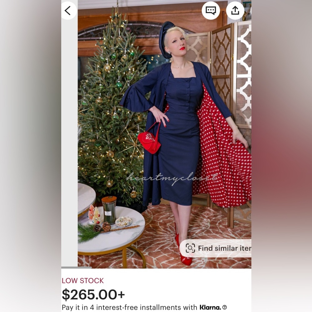 Heart My Closet Custom Dress & Coat Set - Picture 2 of 6